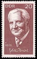 (1971-017) Марка Германия (ГДР) "Вилли Бредель"    Известные личности III Θ