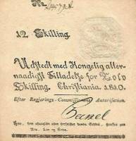 (№1810P-A11) Банкнота Норвегия 1810 год "12 Skilling"