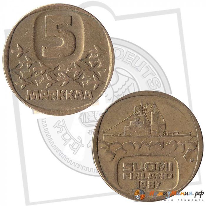 () Монета Финляндия 1987 год   &quot;&quot;     VF