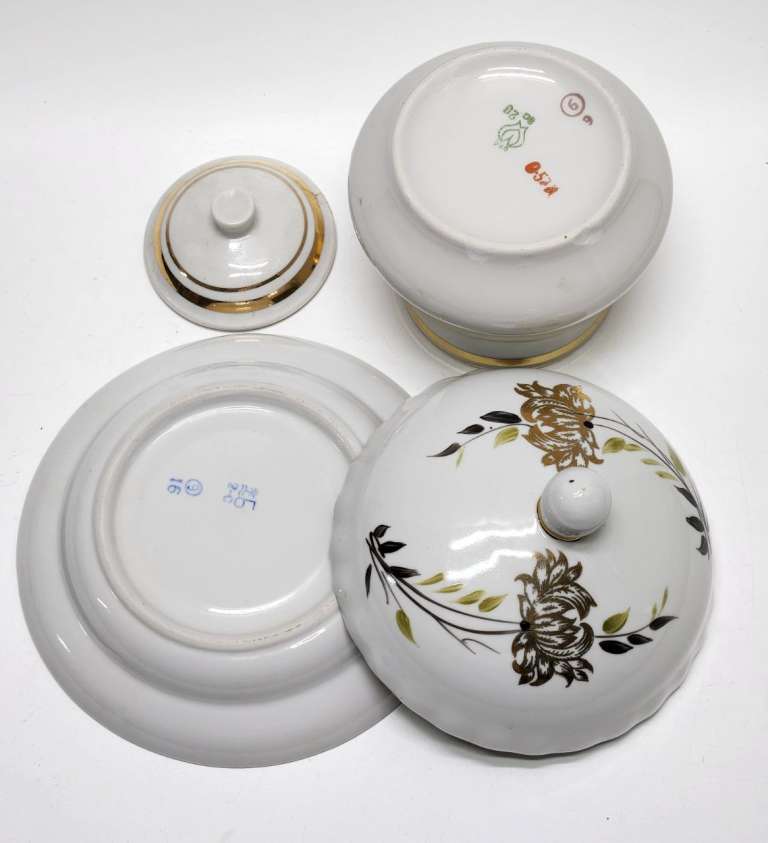 Масленка Барановка и сахарница Пролетарий 