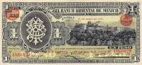 () Банкнота Мексика 1914 год 1  ""   UNC