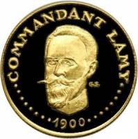 () Монета Чад 1970 год 1000 франков ""  Биметалл (Платина - Золото)  PROOF