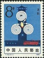 (№1982-1794) Марка Китай 1982 год "Мониторинга пожаров", Гашеная