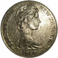 (№1985km41.2) Монета Новая Зеландия 1985 год 10 Cents