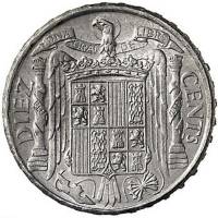 (№1940km766) Монета Испания 1940 год 10 Ceacute;ntimos