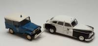 Набор модели авто 1:43 2 шт Chrysler de soto и Toyota Land Cruiser FJ40 Police без коробок