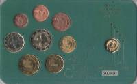 (2008, 9 монет) Набор монет Кипр 2008 год    Футляр