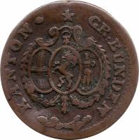 (№1807km5 (graubunden)) Монета Швейцария 1807 год 1/6 Batzen