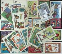 Набор календарей, 35 шт., "Мультфильмы" 70-е\90-е г.