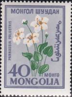(1960-010) Марка Монголия "Белозор болотный"    Цветы III Θ
