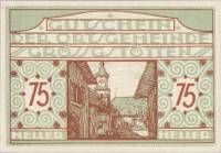 (№1920) Банкнота Австрия 1920 год "75 Heller"