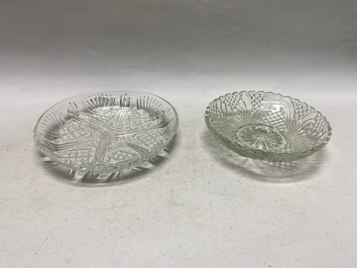 Менажница и розетка хрусталь