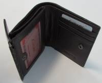 Портмоне женское "Cossni" Натуральная кожа, 2 отделение на клепке с отсеками, Коричневое