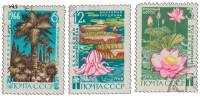 1966-069-71  Серия Набор марок (3 шт) СССР  Сухумский ботанический сад II Θ