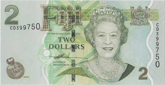 () Банкнота Фиджи 2007 год 2  &quot;&quot;   UNC