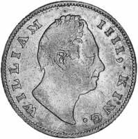(№1840km450.5) Монета Индия 1840 год 1 Rupee