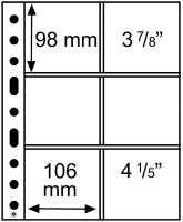 Лист в альбом Optima для банкнот и монет в холдерах, на 6 ячеек. Упаковка (5 шт.) Германия, 331009