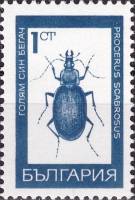 (1968-052) Марка Болгария "Жужелица"   Стандартный выпуск. Насекомые I Θ