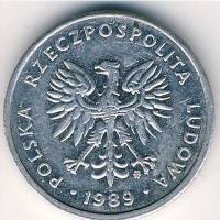 (№1989y81.3) Монета Польша 1989 год 5 Złotych