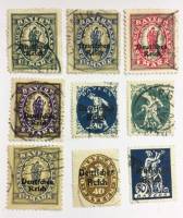 --  Набор марок Бавария 9 шт.  Гашёные , II Θ