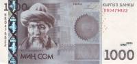 (,) Банкнота Киргизия 2010 год 1 000 сом "Юсуф Баласагуни"   UNC