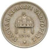 (№1914km494) Монета Венгрия 1914 год 10 Filleacute;r