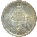 (№1841km1158) Монета Германия (frac12) 1841 год 5 Pfennig (frac12)