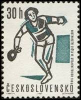 (1963-82) Марка Чехословакия "Настольный теннис"    Спорт III Θ
