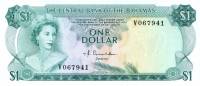 (№1974P-35a.1) Банкнота Багамские острова 1974 год "1 Dollar"