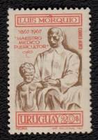 (№1969-1157) Марка Уругвай 1969 год "Луис Morquio", Гашеная