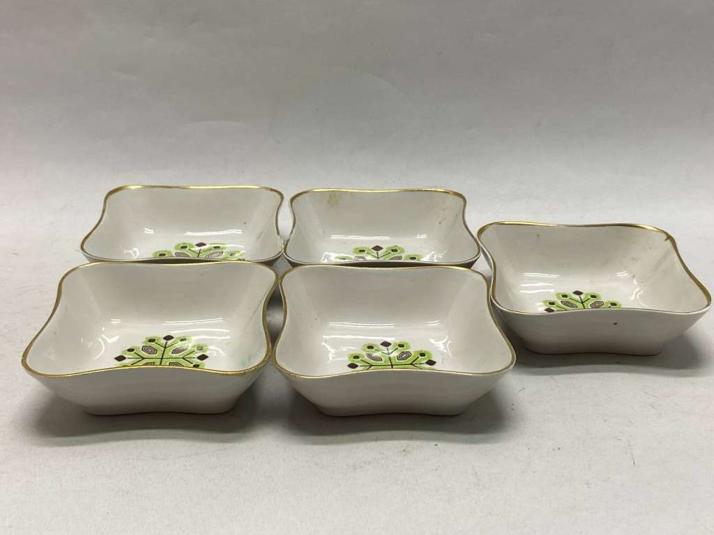 Креманки фарфор 5 шт, Рига СССР