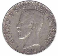() Монета Швеция 1939 год 2 кроны ""    VF