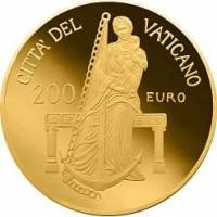 (№2013) Монета Ватикан 2013 год 200 Euro (Богословские Добродетели - Надежда)