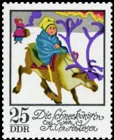 (1972-083) Марка Германия (ГДР) "Снежная королева (5)"    Сказки III Θ