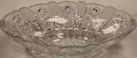 Салатница стеклянная с гравировкой 35*19