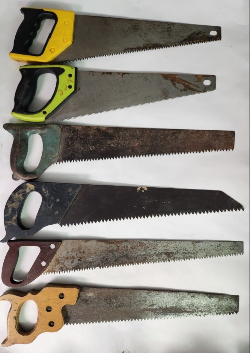 Пилы ручные ножовки одноручные набор 6 штук 
