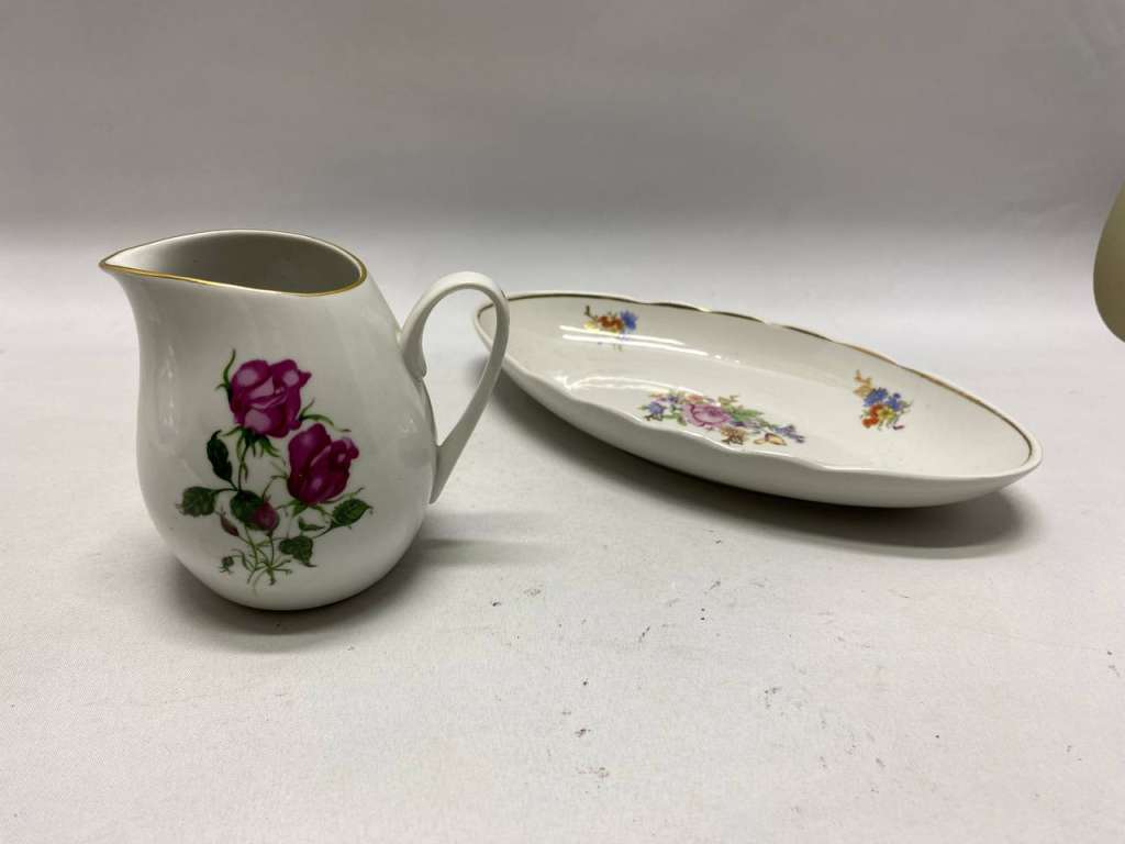 Селедочница и молочник