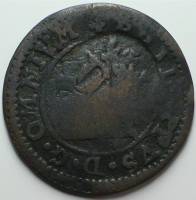 (№1597) Монета Испания 1597 год 2 Maravedies