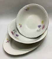 Блюдо овальное и 2 салатника KAHLA ГДР