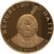 () Монета Гаити 1971 год 100  ""   Биметалл (Платина - Золото)  UNC