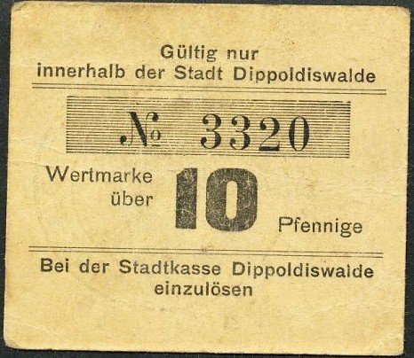 (№1917) Банкнота Германия 1917 год &quot;10 Pfennig&quot;
