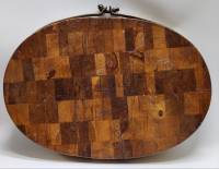 Колода доска разделочная для рубки мяса из дуба обруч 