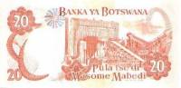 (№1997P-18a) Банкнота Ботсвана 1997 год "20 Pula"