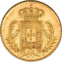 (№1828km387) Монета Португалия 1828 год 3,750 Reacute;is (1/2 Peccedil)
