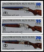 (1978-099) Лист (3 м) Германия (ГДР) "Ружья (2)"    Охотничьи ружья III Θ