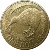 (№1999km120) Монета Новая Зеландия 1999 год 1 Dollar