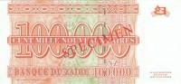 (,) Банкнота Заир 1996 год 100 000 новых заиров "Мобуту Сесе Секо"   UNC