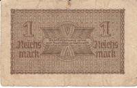 (1939) Банкнота Германия (Оккупация Европы) 1939 год 1 марка    UNC