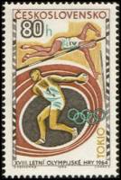 (1964-043) Марка Чехословакия "Легкая атлетика"    Летние Олимпийские игры 1964 г., Токио (2) III Θ