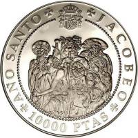 () Монета Испания 1993 год 10000  ""   Биметалл (Серебро - Ниобиум)  UNC